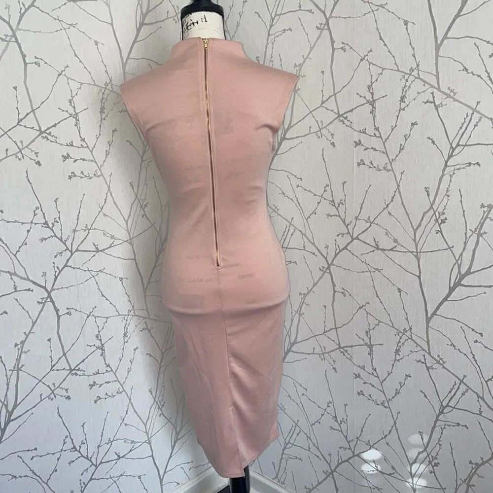 ‎Almost Famous blush pink bodycon dress, Size Medium - Image 3