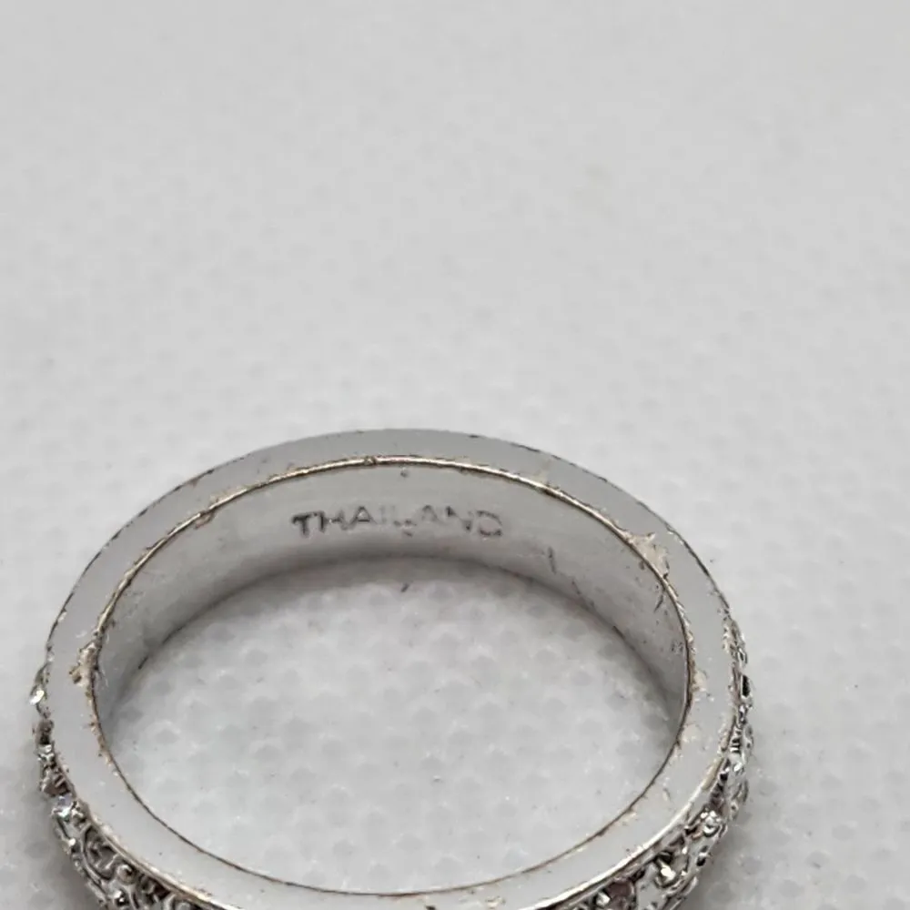 Joan Rivers Silver Tone & CZ Ring (6) - Image 7