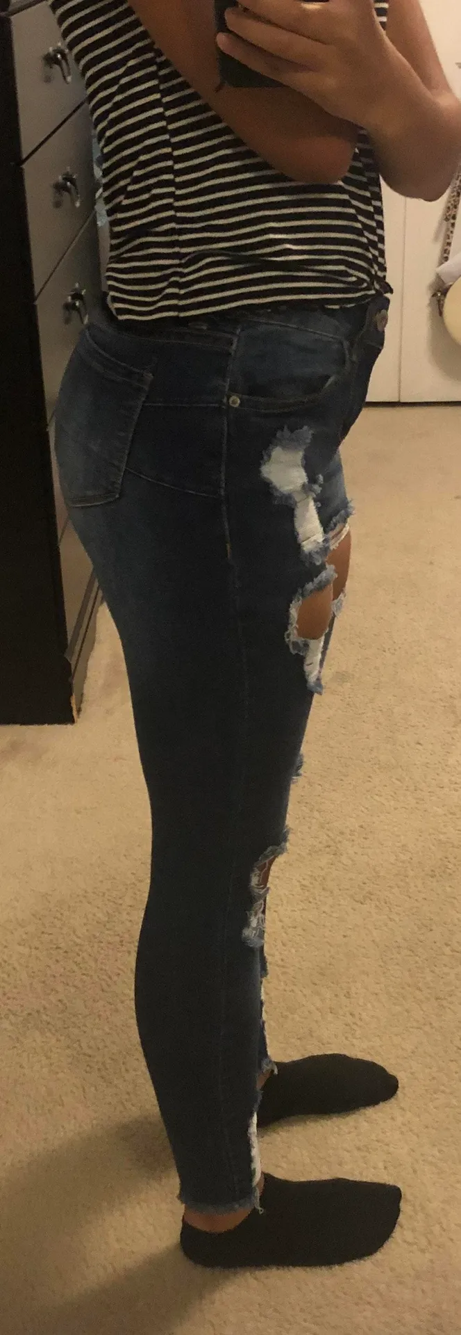 High Waisted Skinny Jeans - Image 2