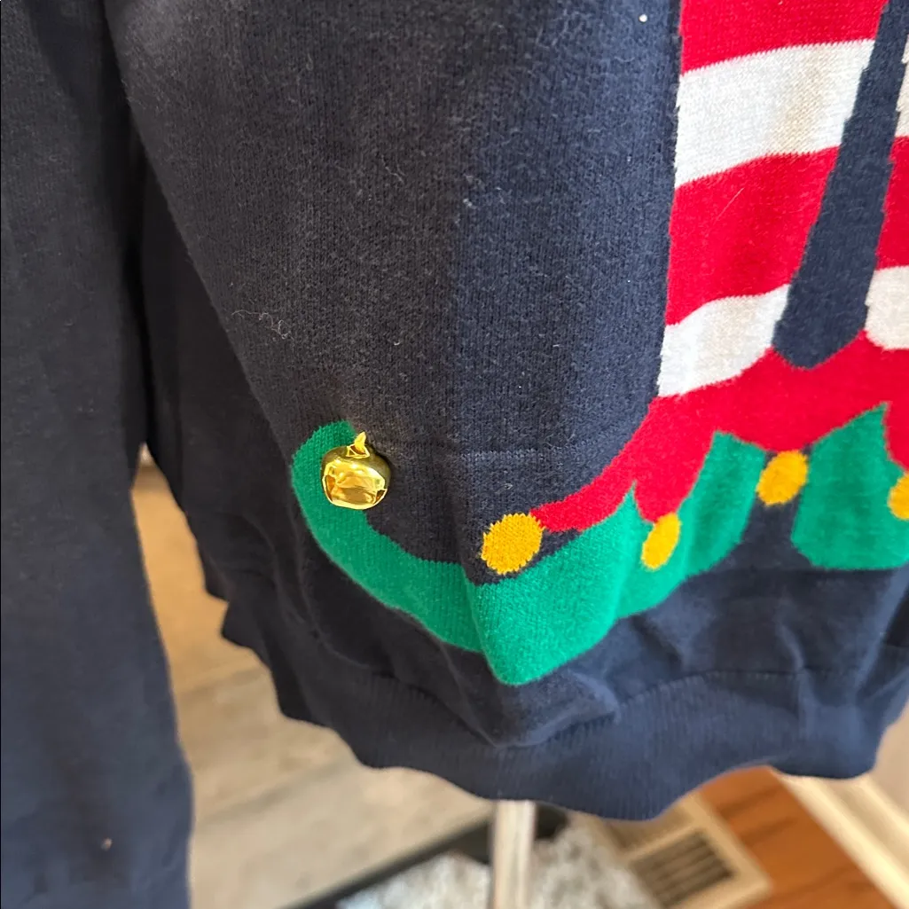 Mossimo Supply Co. Navy Elf Christmas Sweater Green Size M - Image 3