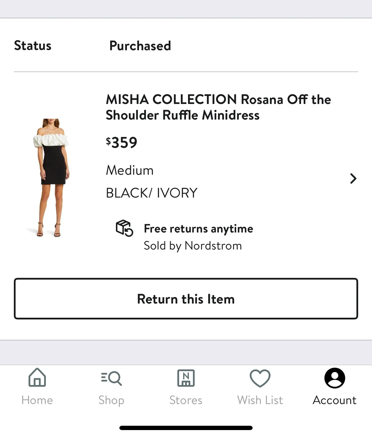 Nordstrom  Rosana Off The Shoulder Dress - Image 5