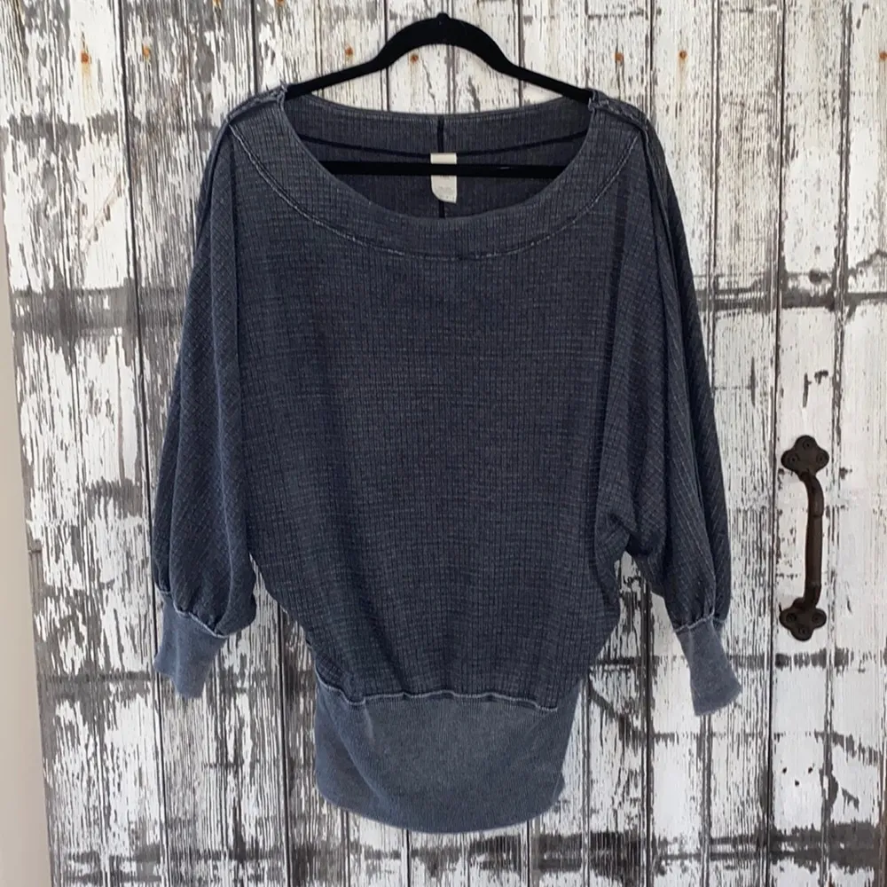 We the free free people Willow gray washed oversized tunic top - Image 3