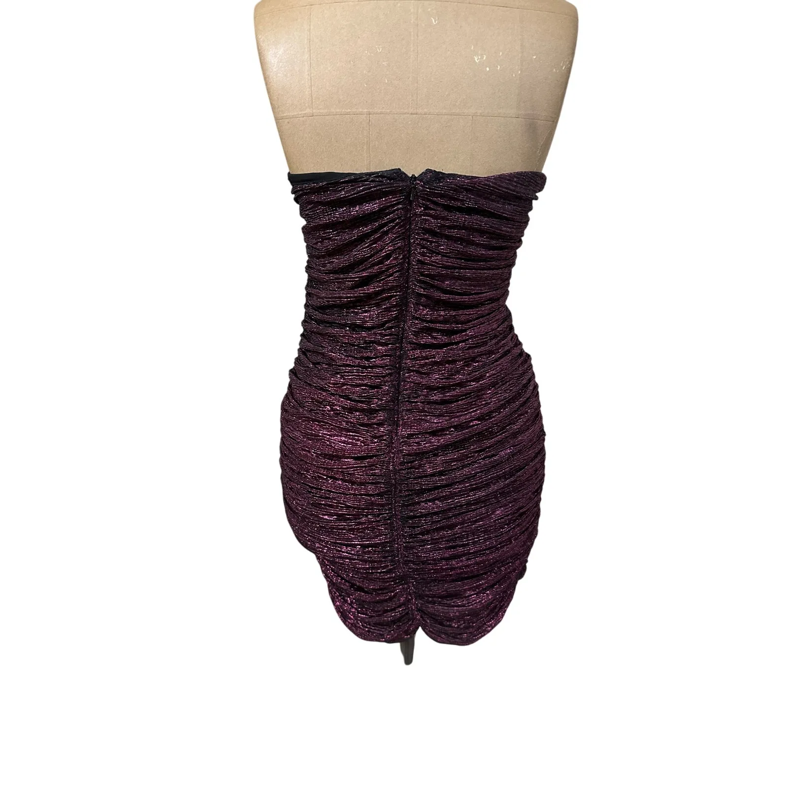 Black Halo Strapless Mini Dress - Image 7