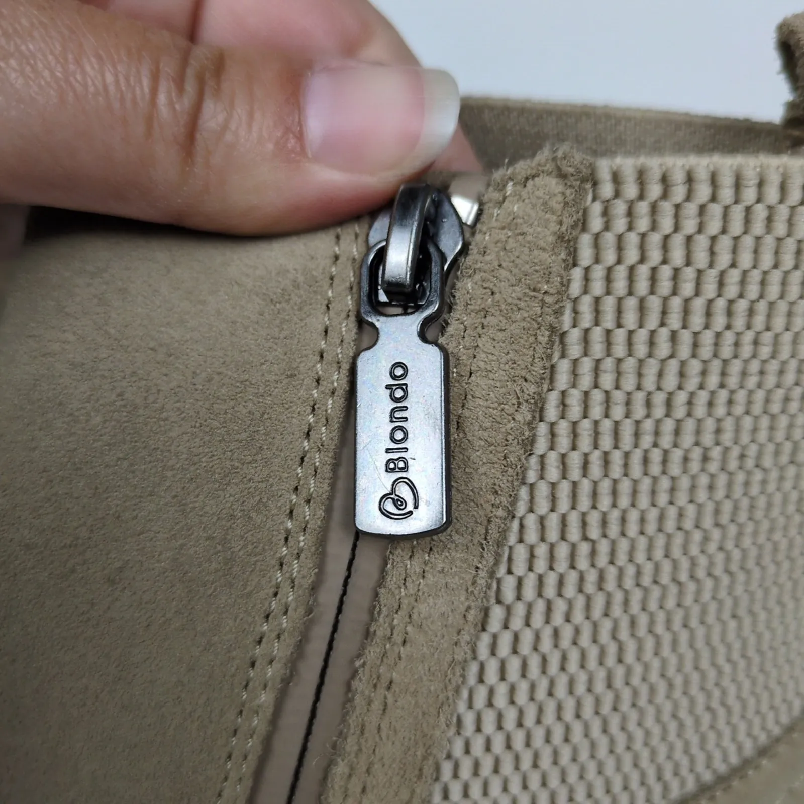 BLONDO Bandit Ankle Boots Beige Cow Suede Leather Waterproof Women's 6 - Image 8