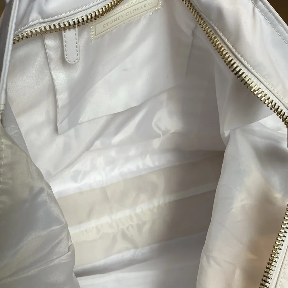 Stoney Clover Lane  white nylon tote bag Brooklyn patch NWT - Image 6