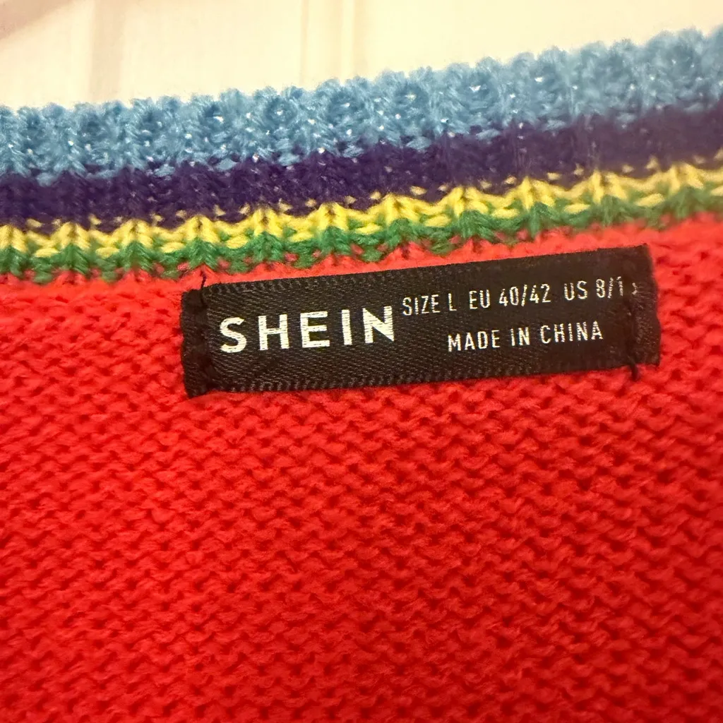 SHEIN Multicolor Knit Sweater & skirt set - Image 4