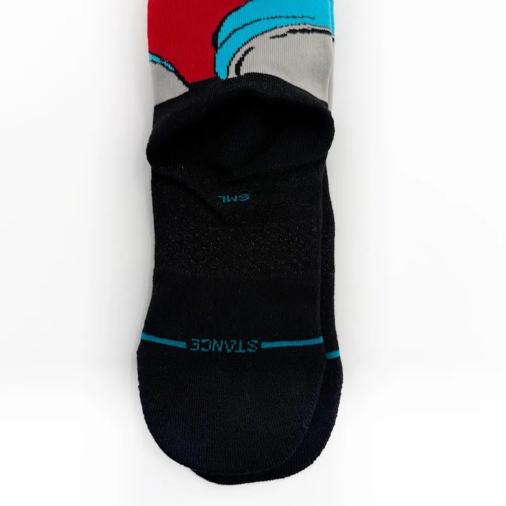 Stance Batman Comic Mid Performance Socks Womens Small Kids DC Comics Red Black - Image 5