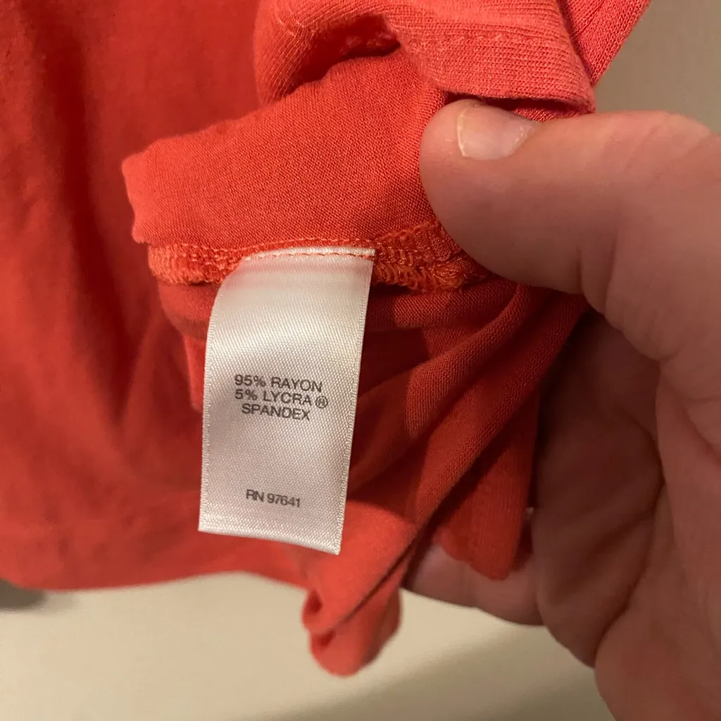 Womens J. Jill Wearever Collection‎ Red Orange Tank Top Spandex Size Small - Image 3