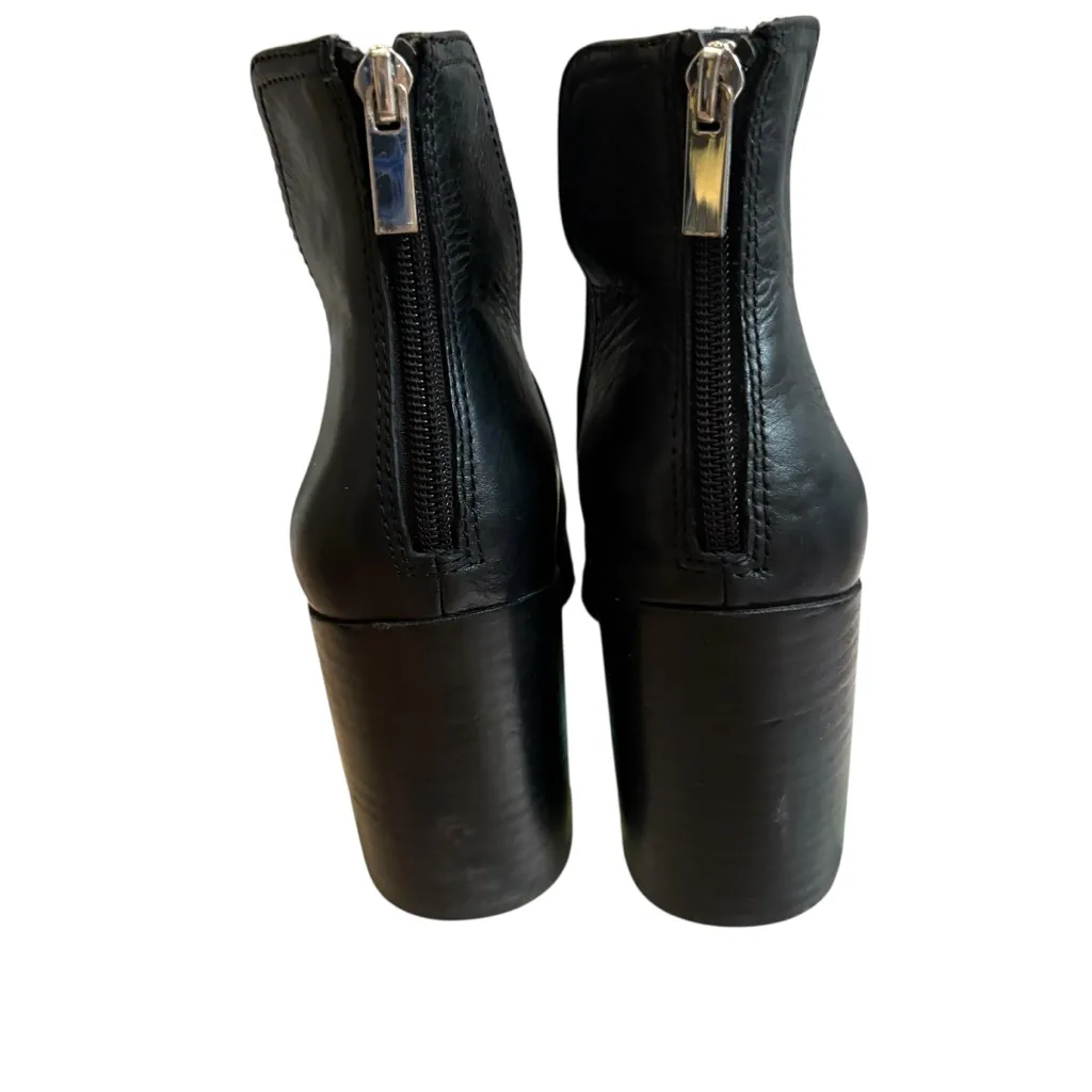 Steve Madden Darci Black Leather Pointed Toe Ankle Boots, Sz 8 - Image 10