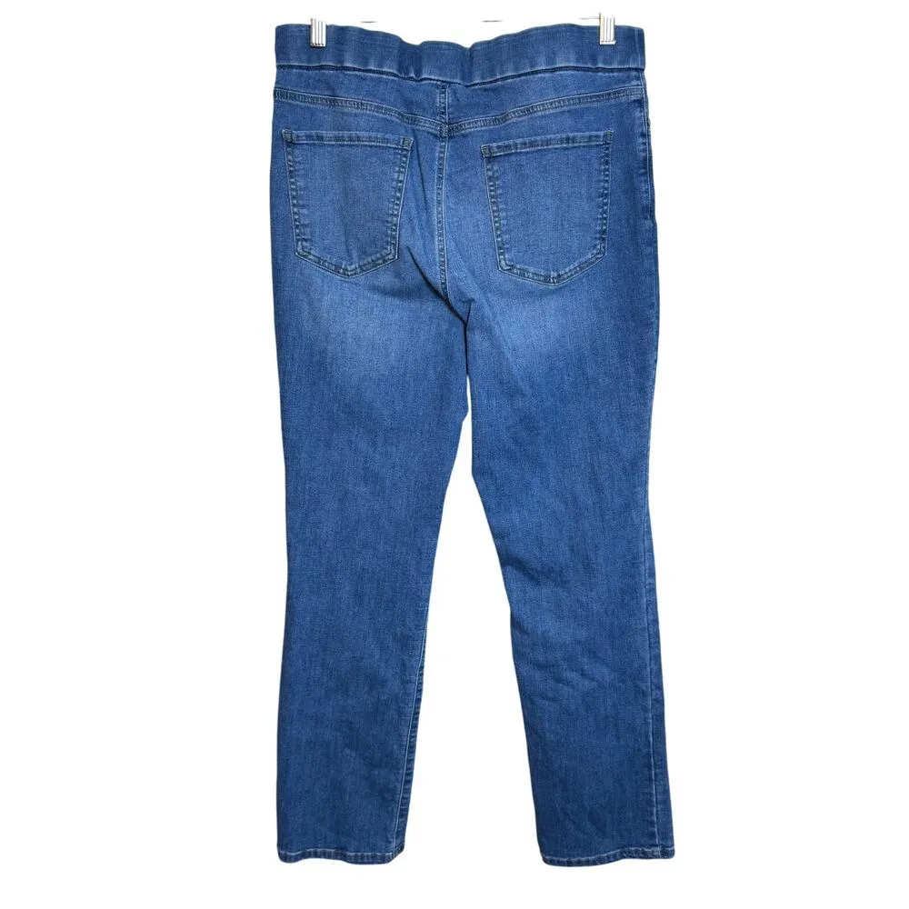 Kim Rogers Women's Size 12 Tummy Control Pull On Medium Wash Jeans - Image 2