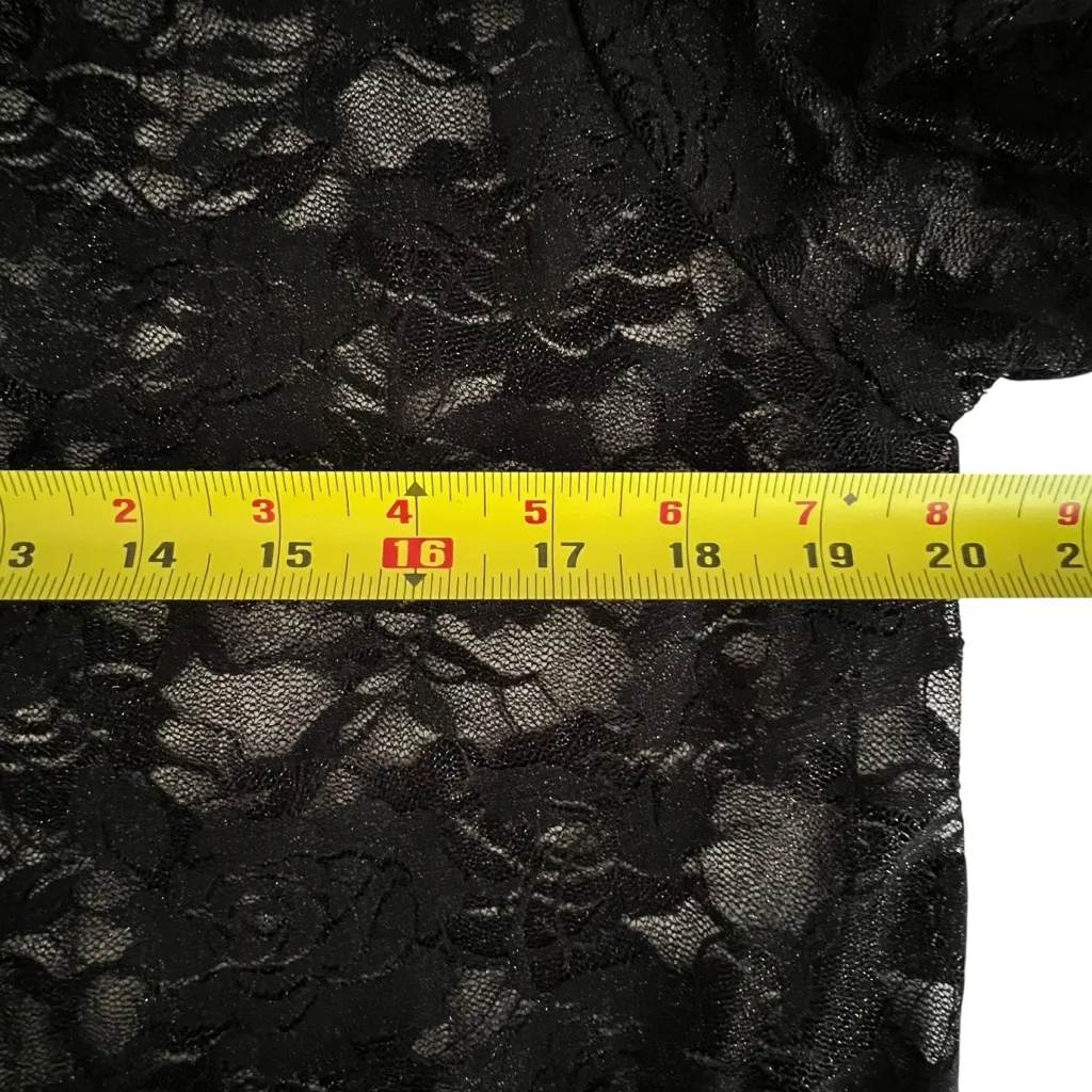 Mod Land Womens Black Lace Whimsigoth Cardigan Size M Sheer Boho Fairy Grunge Size M - Image 4