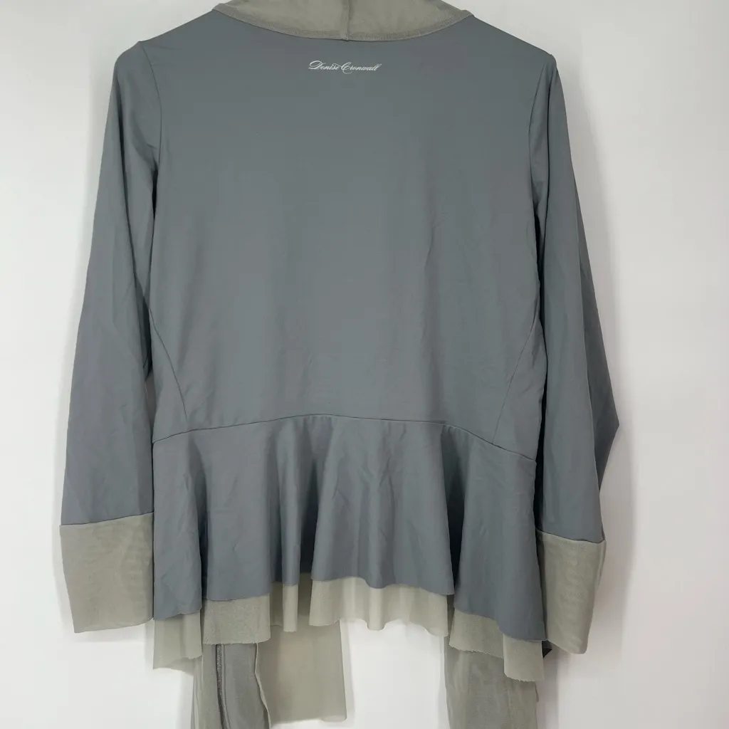 Denise Cronwall spandex and mesh jacket made in USA White Size M - Image 8