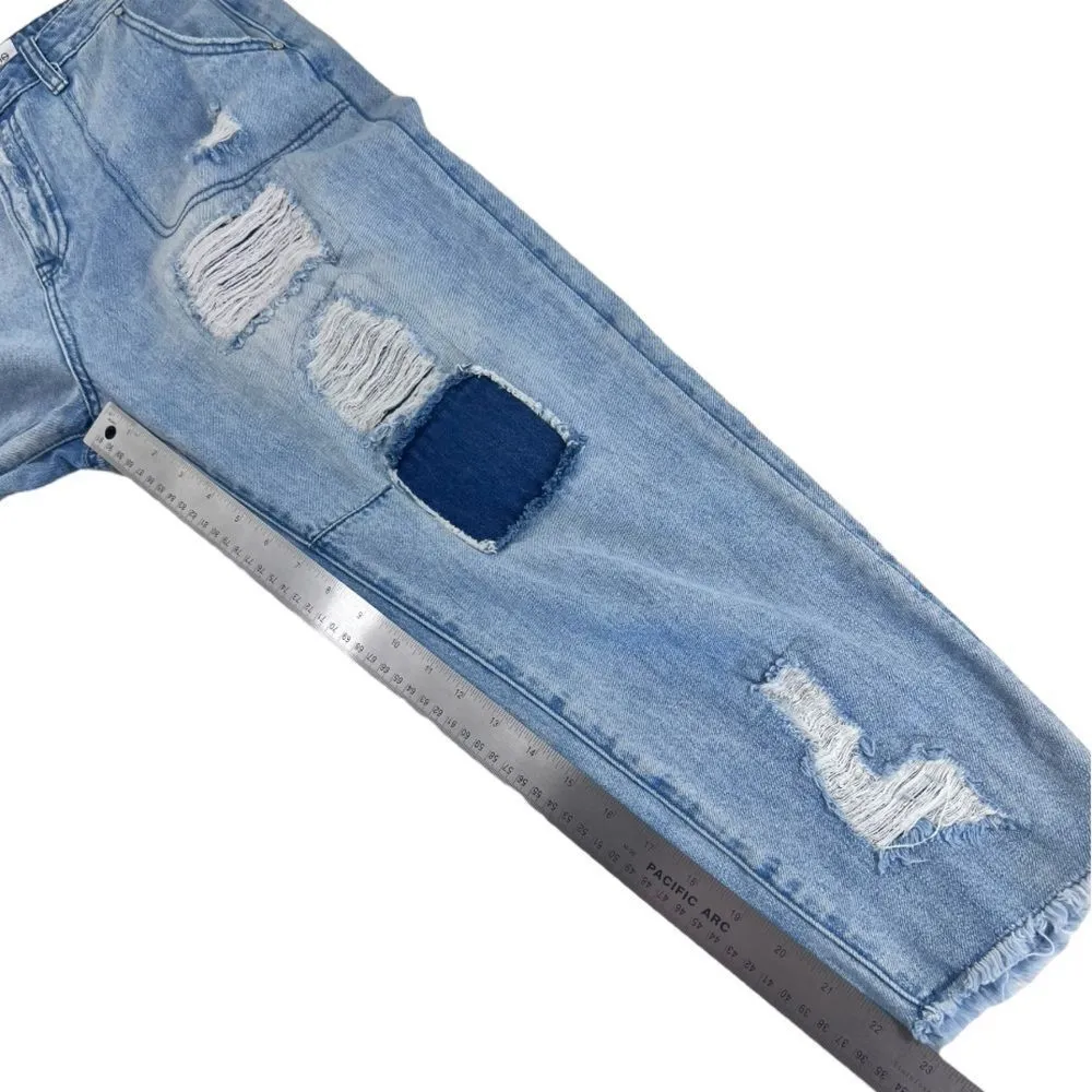 Insane Gene Slouch Vintage Patched Work Jeans Blue Size undefined - Image 9