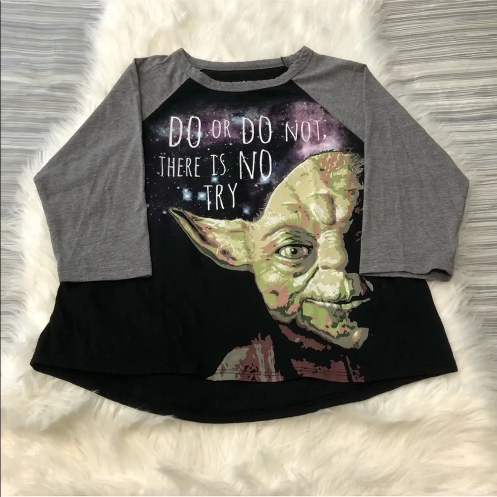 Star Wars Yoda Graphic Tee Shirt - Image 3