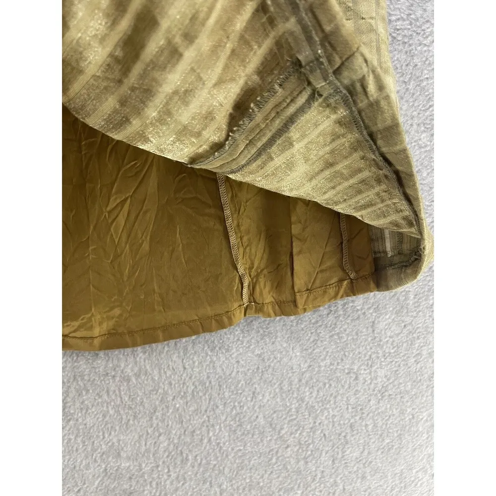 BG Entrance Women's Dress Sheath Sleeveless Ribbed Green Tie Dye Italian Made Size M - Image 11