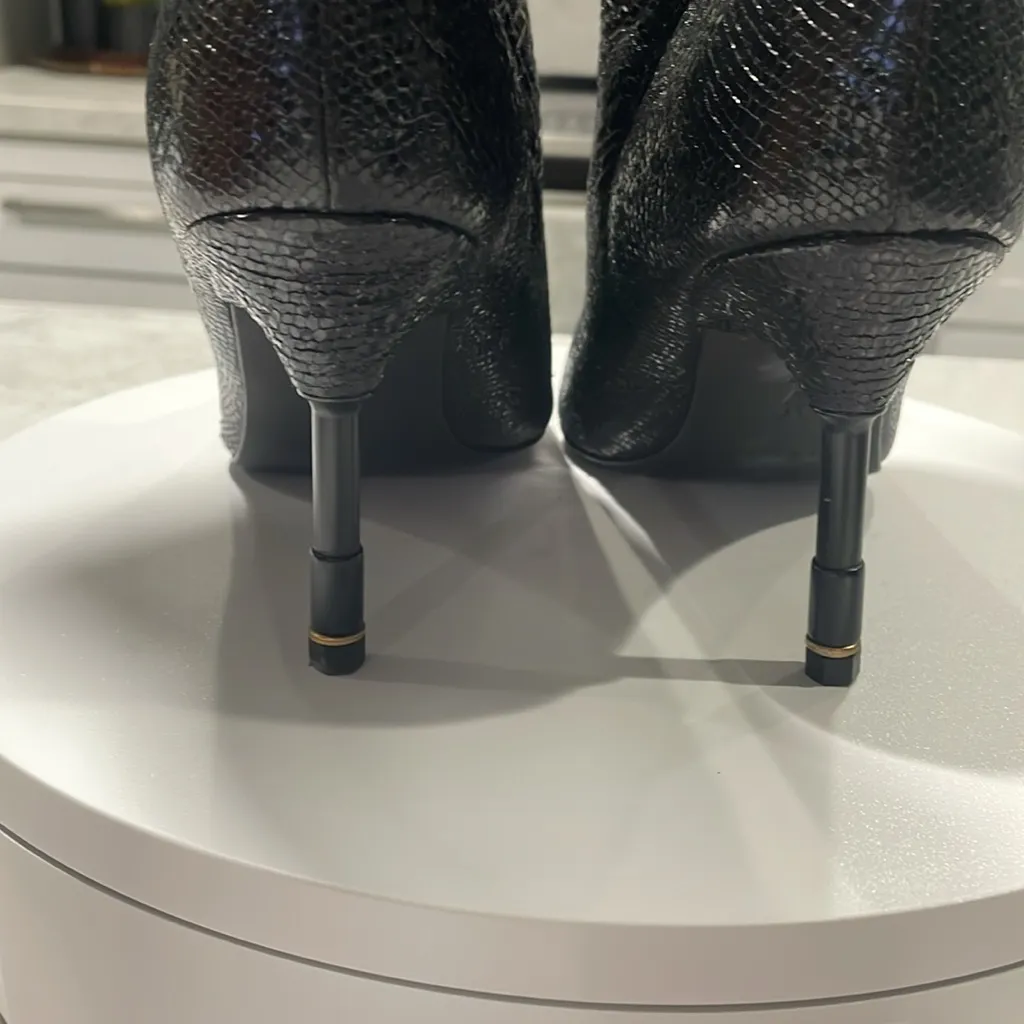 New! All Saints Women's Nori Shimmer Knee High Boots Leather Black‎ Sz 7 $429 - Image 5