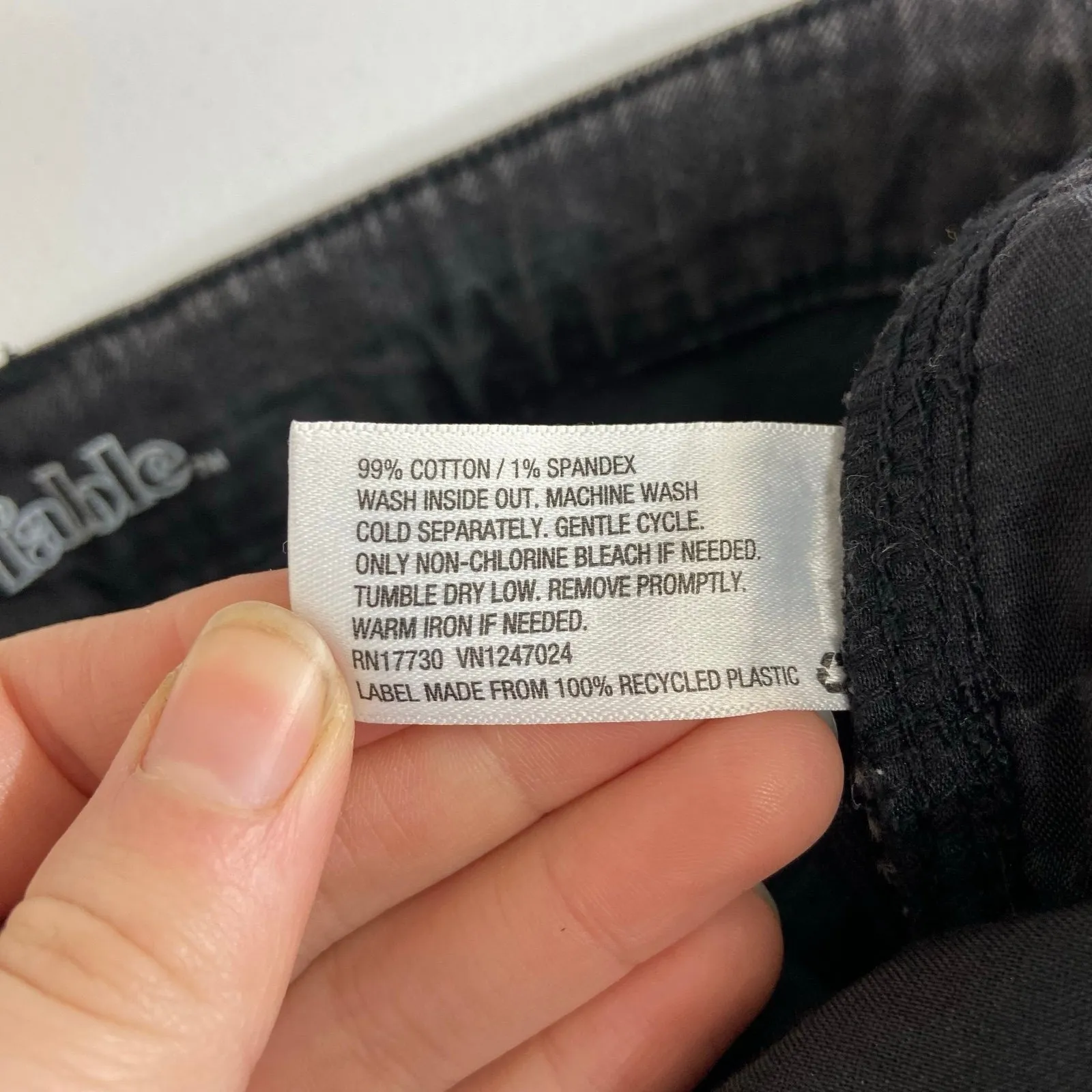 Wild Fable black pleated high rise ankle loose relaxed denim jeans casual pants - Image 9