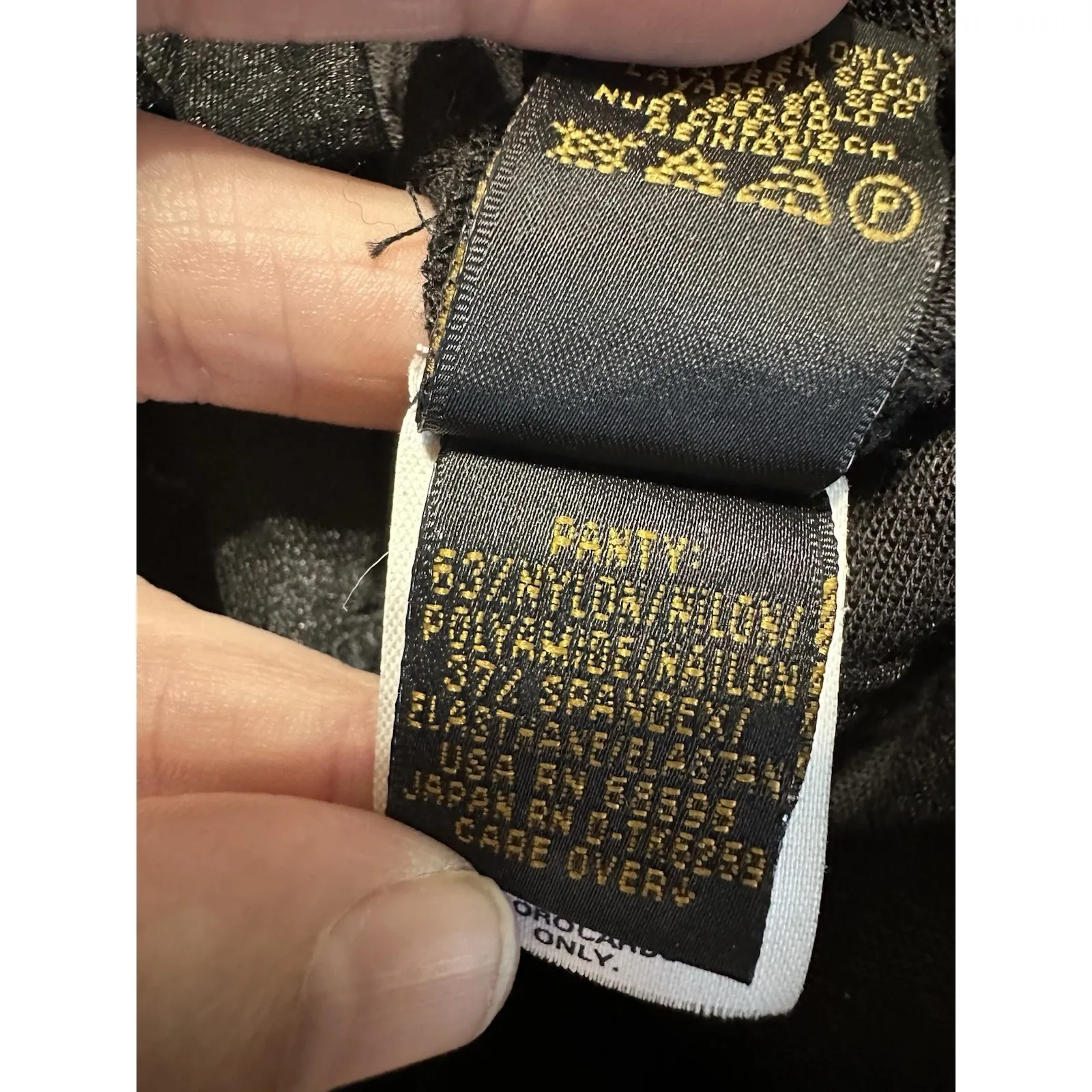 Vtg 80s 90s Donna Karan NY‎ Black Wool Fit Flare Long Sleeve Bodysuit Dress US 8 - Image 9