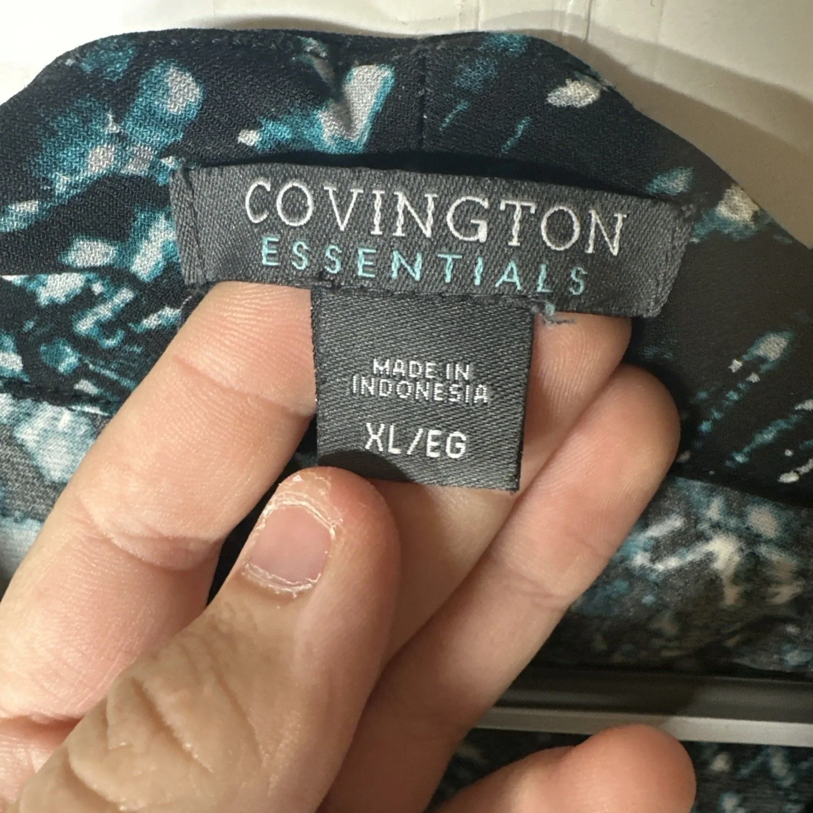 Covington Essentials Women’s XL Sleeveless Blouse Abstract Print Top - Image 5