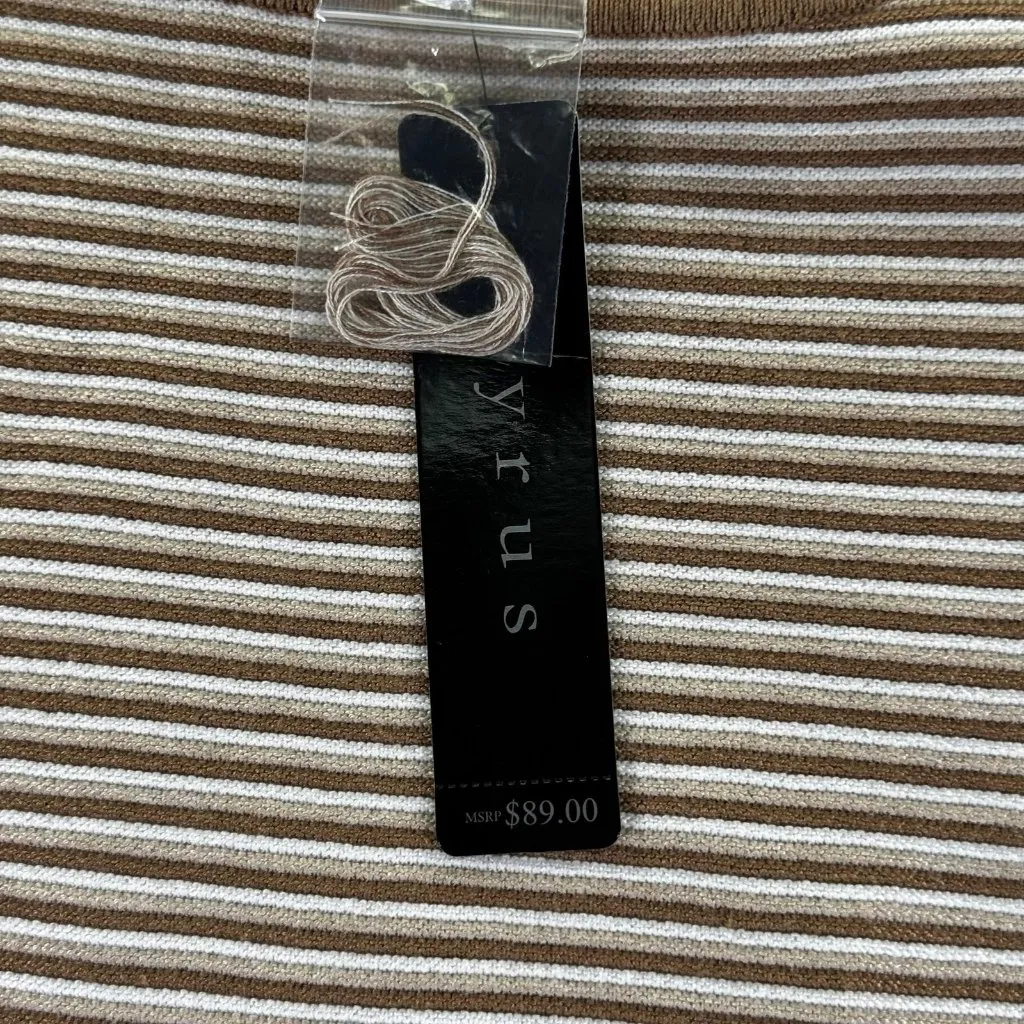 NWT Cyrus Long Sleeve Sweater Sz L Tan/Beige - Image 4