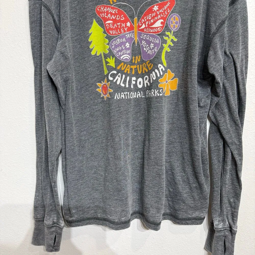Free People Movement Happiness in Nature national Long Sleeve Tee Sz S - Image 4