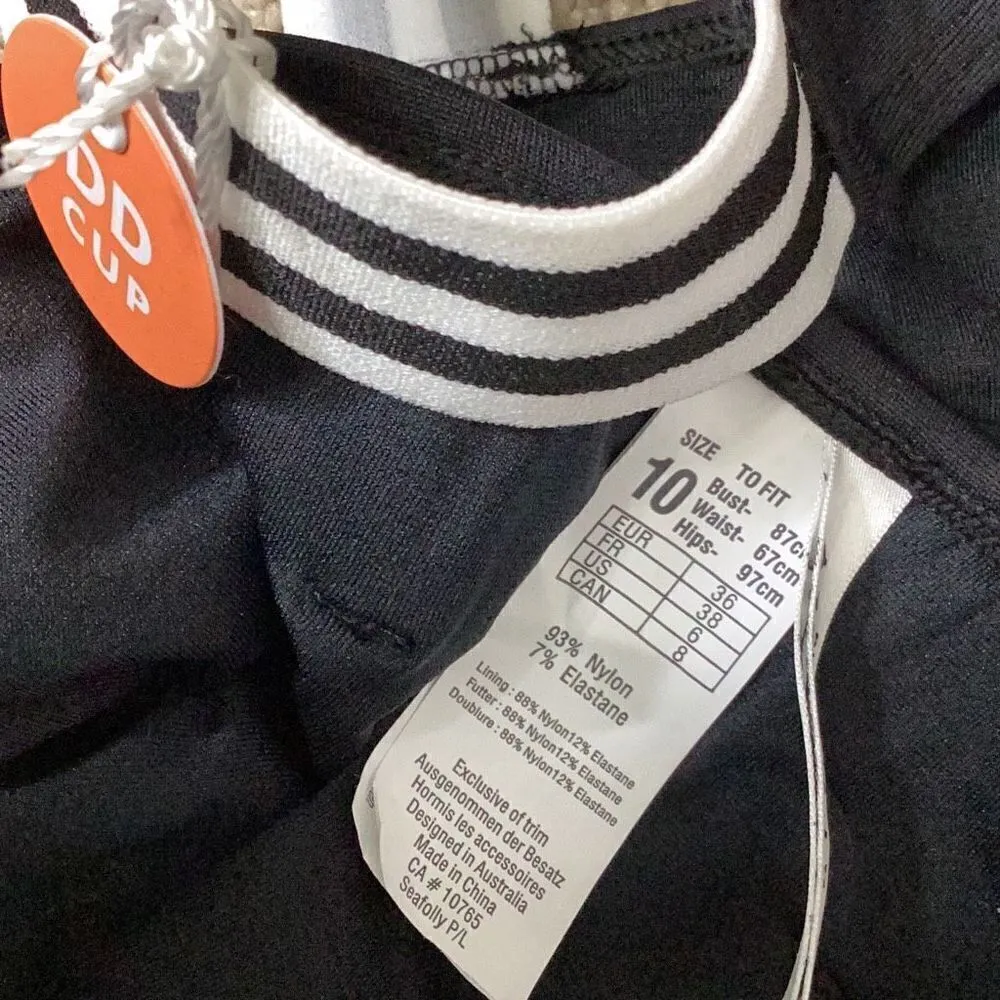 Seafolly New. belted black bikini set. US 4DD-top/6-bottom. Retails $189 - Image 17