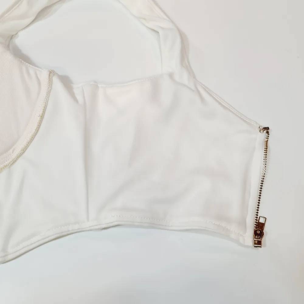 superdown  Wren Bustier Top in White - Image 7