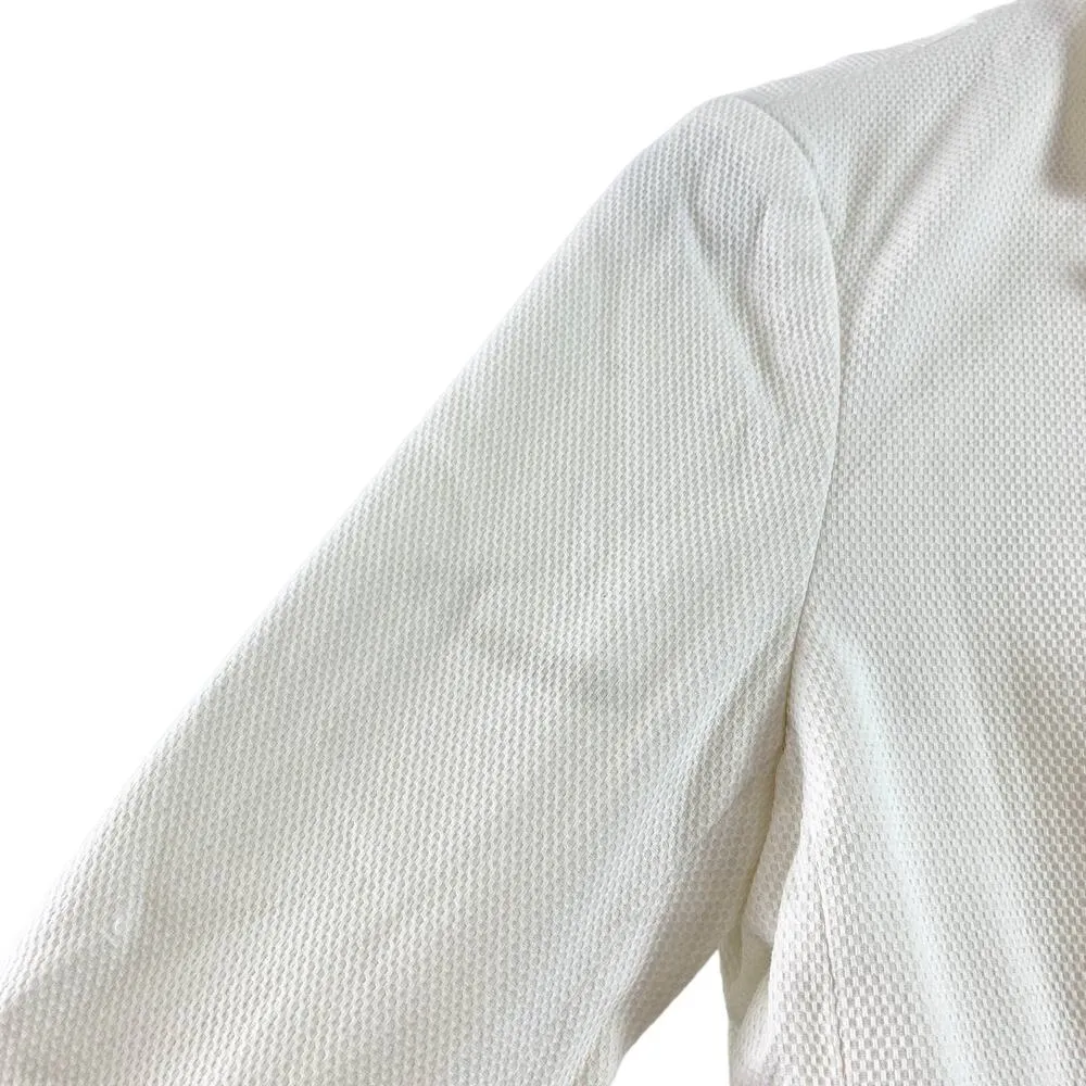 Rag & Bone Redgrave Textured Three Button Collared Blazer Jacket Vanilla Size 4 - Image 9