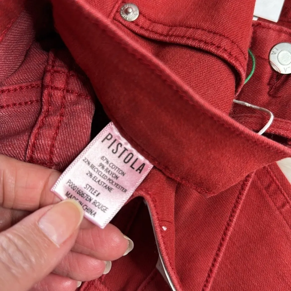 Pistola Rouge Lennon High Rise Crop Boot Jeans - Image 8