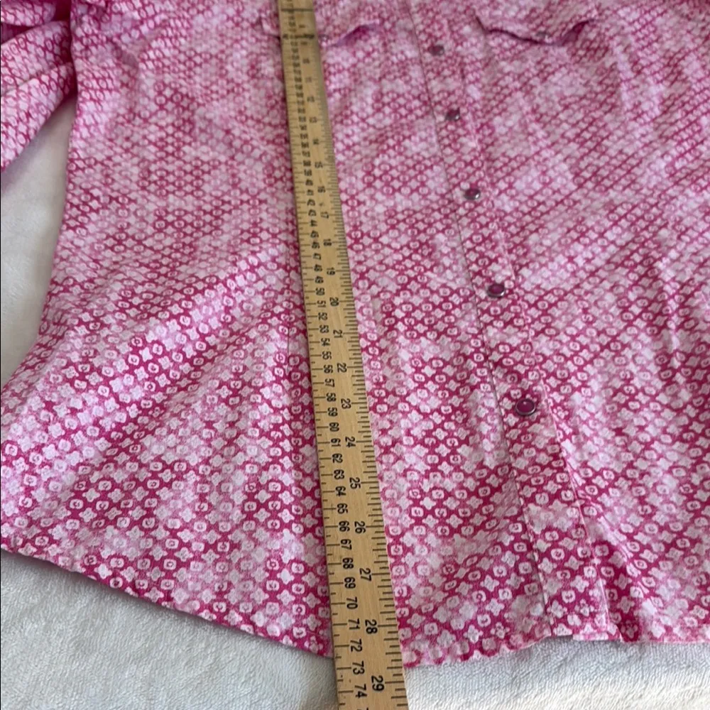 Wrangler Men's Pink Patterned Shirt - Image 5