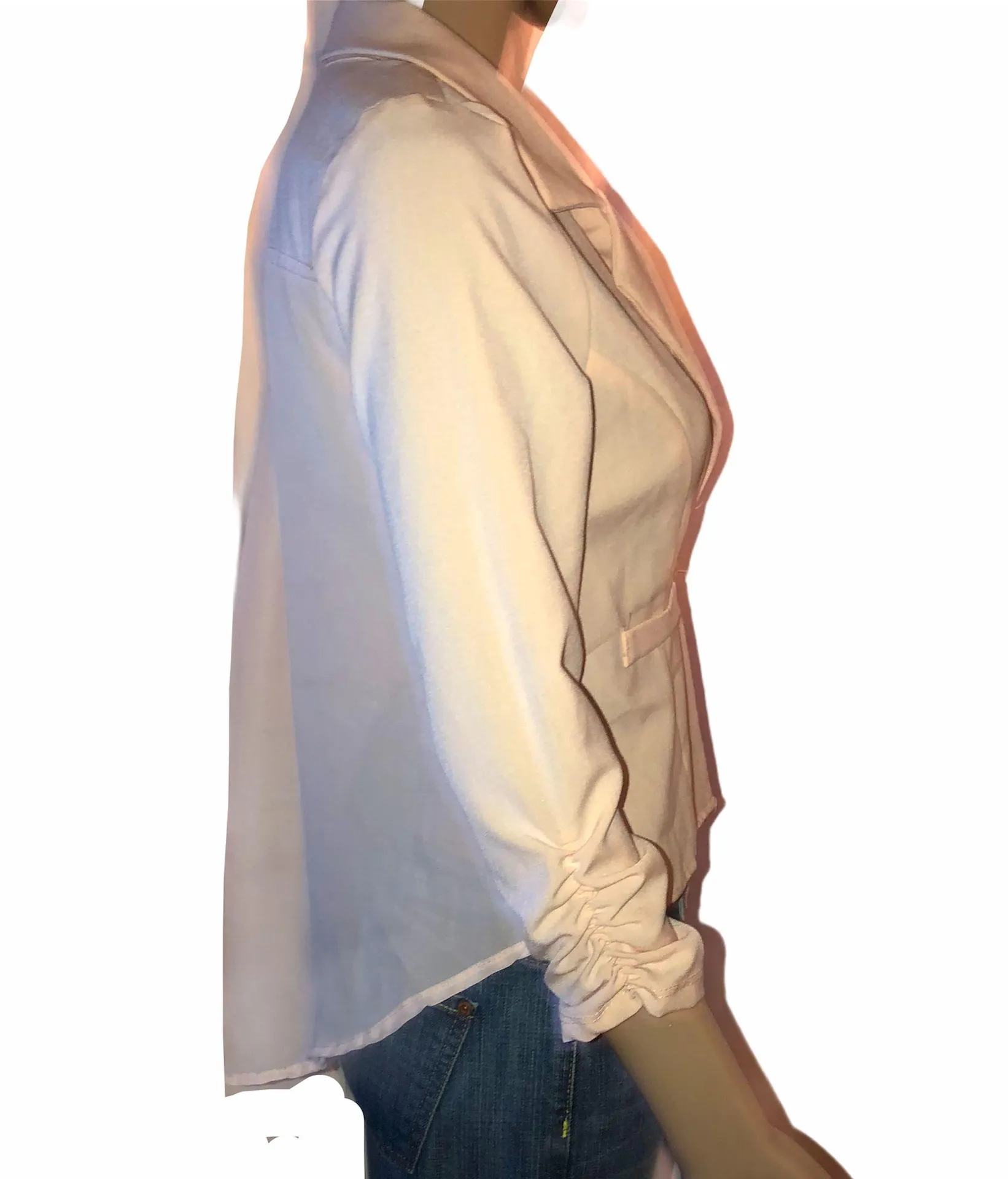 French  High Low Hem Blazer - Image 3