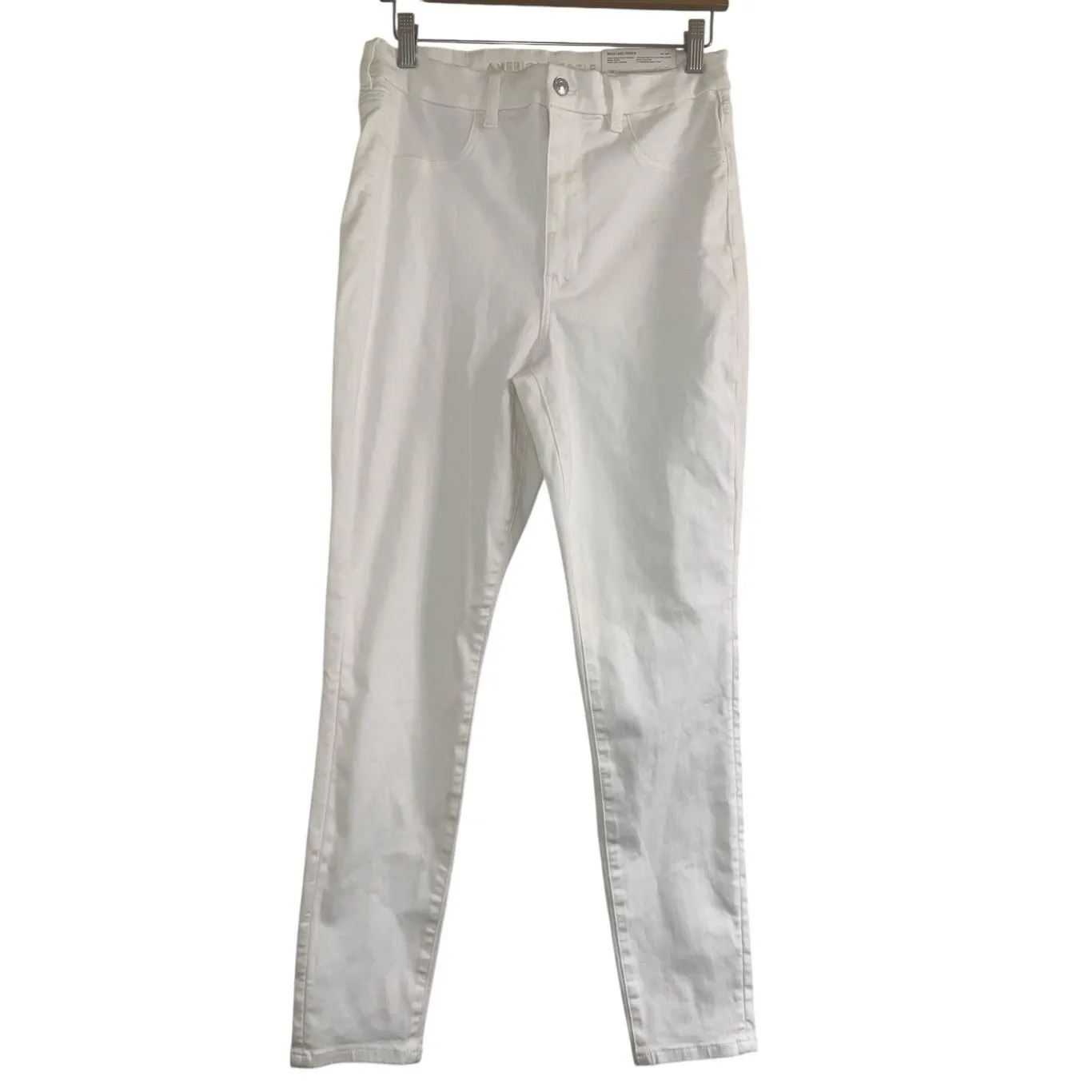 ✨AE Ne(x)t Level Curvy High-Waisted White Sz 12/31W Jeggings✨ - Image 6