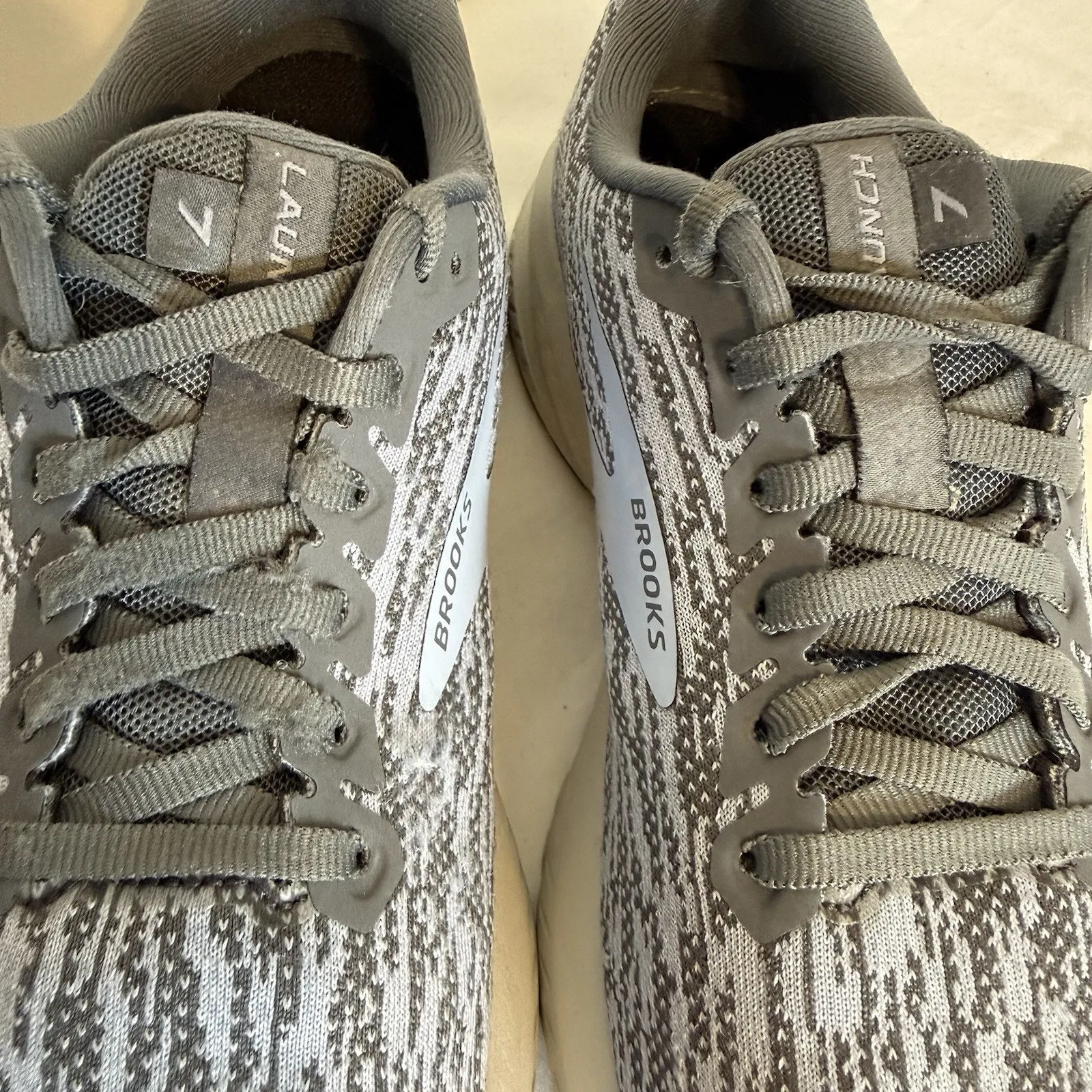 Brooks Launch 7 Women’s Running Shoes Size 7 Turbulence/Grey/Blue - Image 8