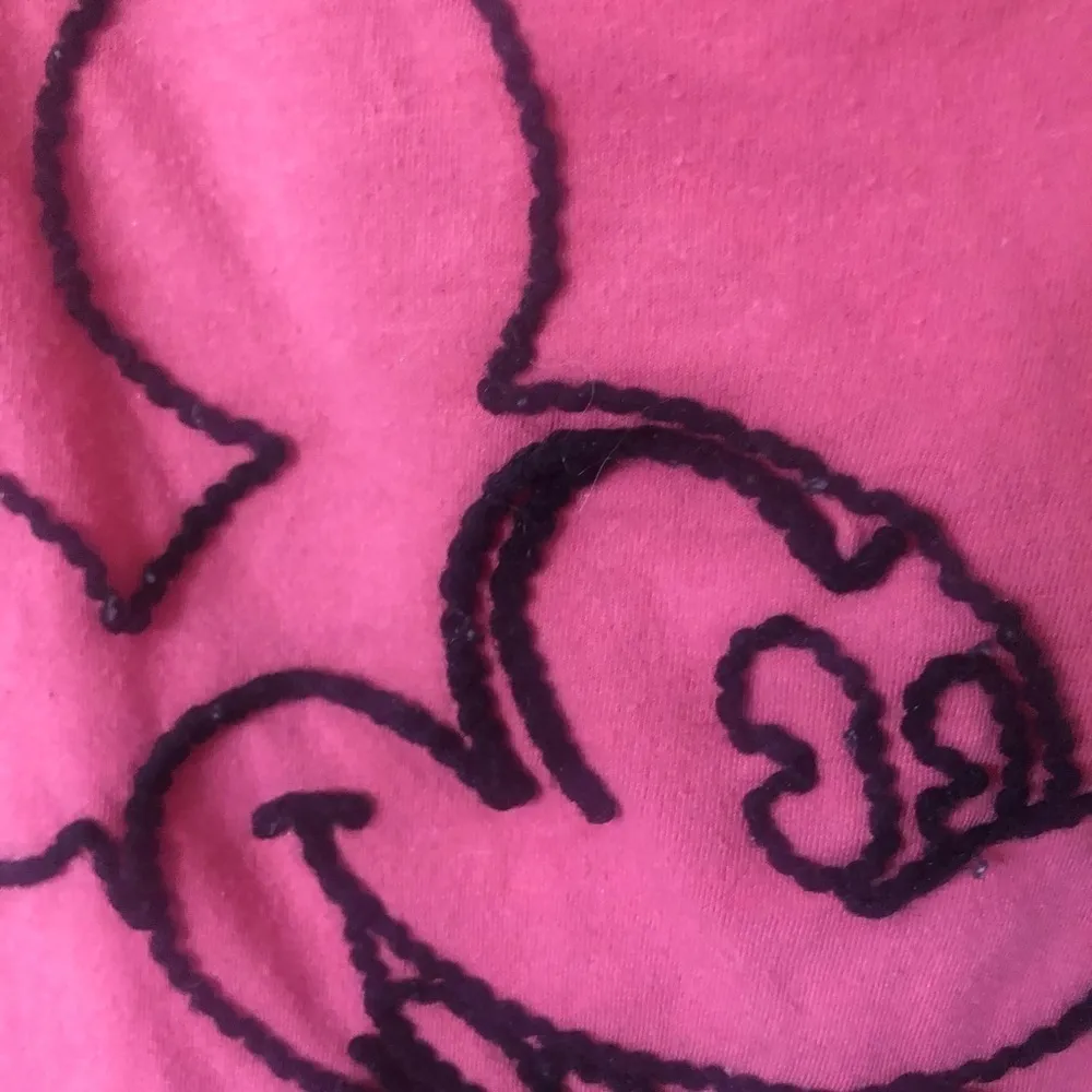 Disney parks pink & black embroidered Mickey Mouse tank top disneyland purchase - Image 4