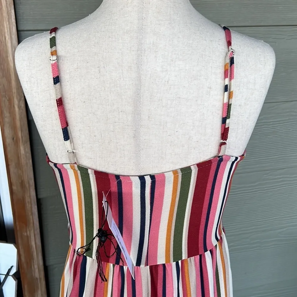 BCBGeneration Striped Midi Dress - Image 8