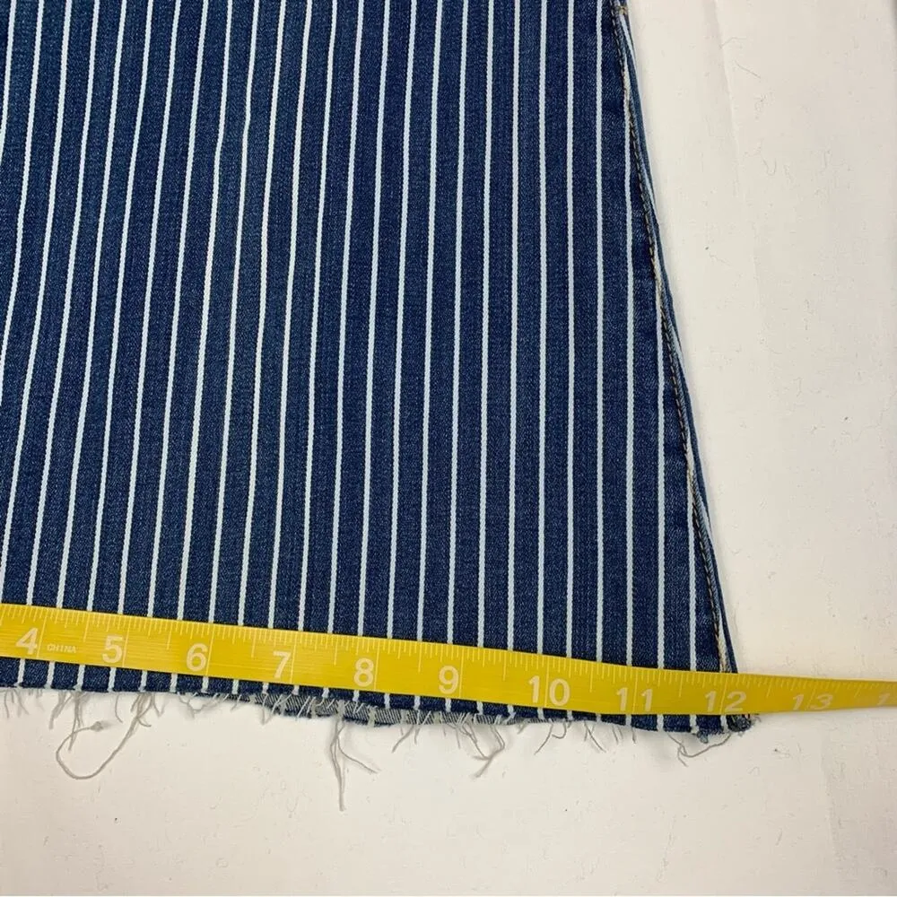 Judy Blue womens size 30 super flare jeans blue white stripe rodeo concert - Image 11