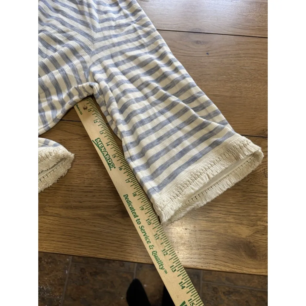 J.Jill Women Size 3X Tunic Sweater Fringe Hem Tunic Shirt‎ Striped Coastal Beach - Image 7