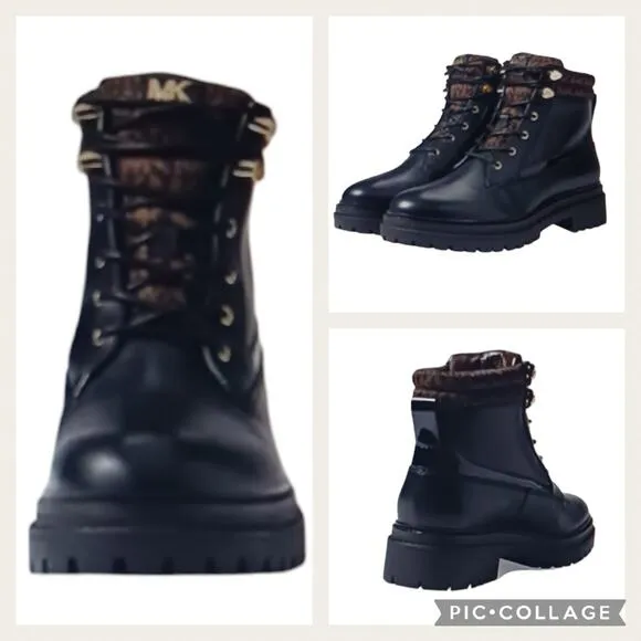 FS2205 GUC $225 MICHAEL Michael Kors Combat Boots size 9M - Image 2