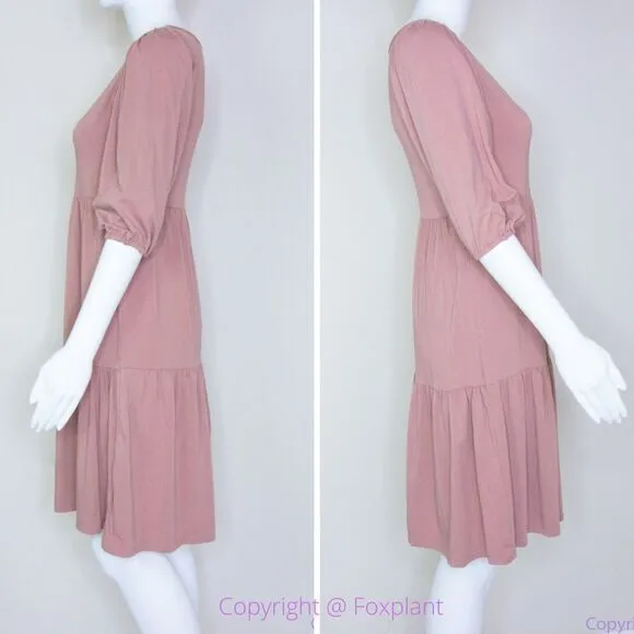 Anthropologie See You Monday baby doll scoop‎ neck half sleeve dress, size M - Image 3