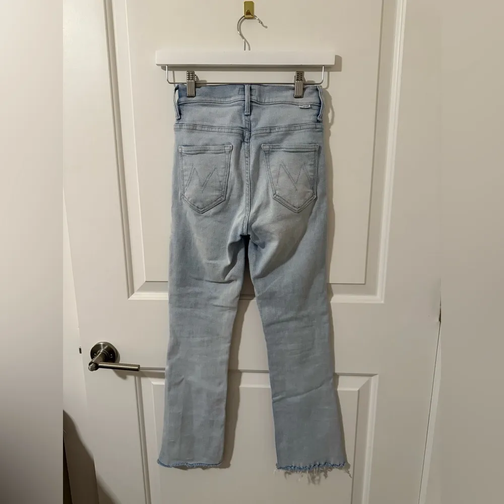 Mother Insider Crop Step Fray Jeans Size: 25 Blue - Image 2