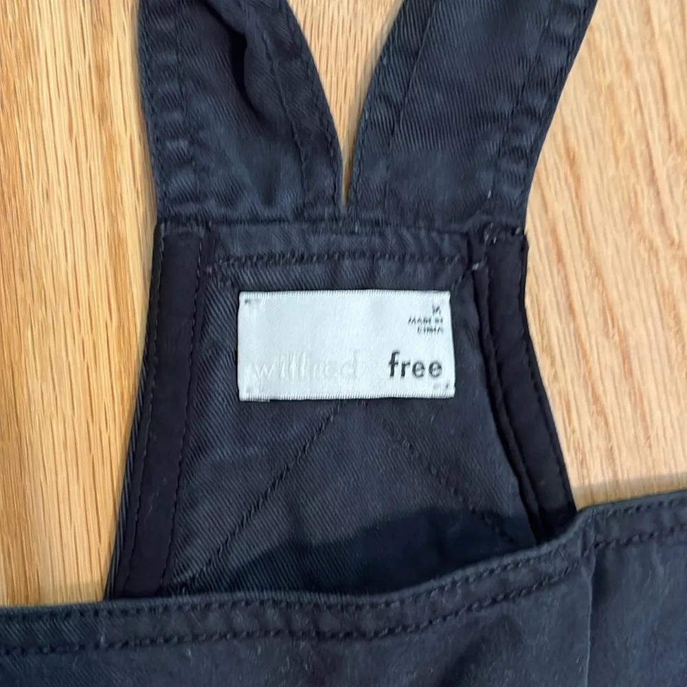 Aritzia Wilfred Free Black Valletta Overalls Sz M Size M - Image 2