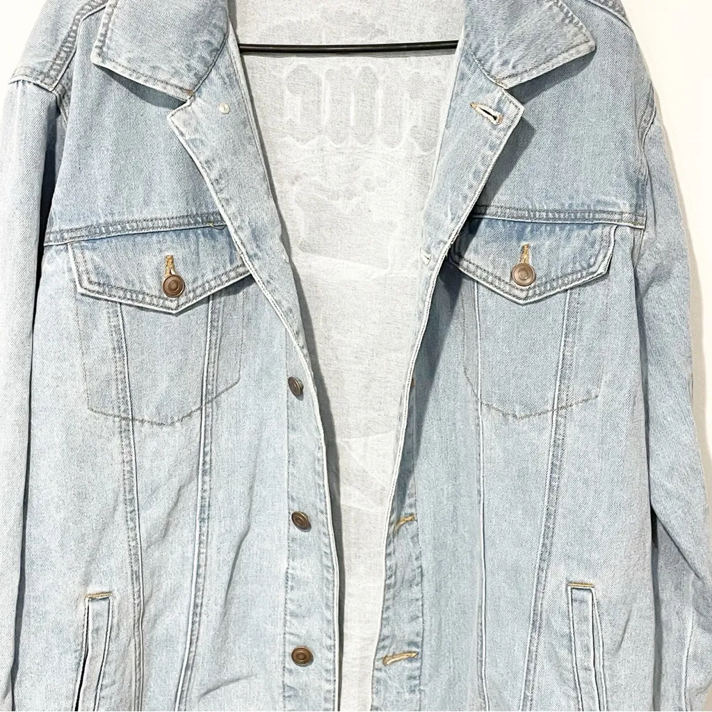 Nickelodeon Rugrats‎ Angelica Size XL Princess Jean Denim Jacket Cotton Coat - Image 3