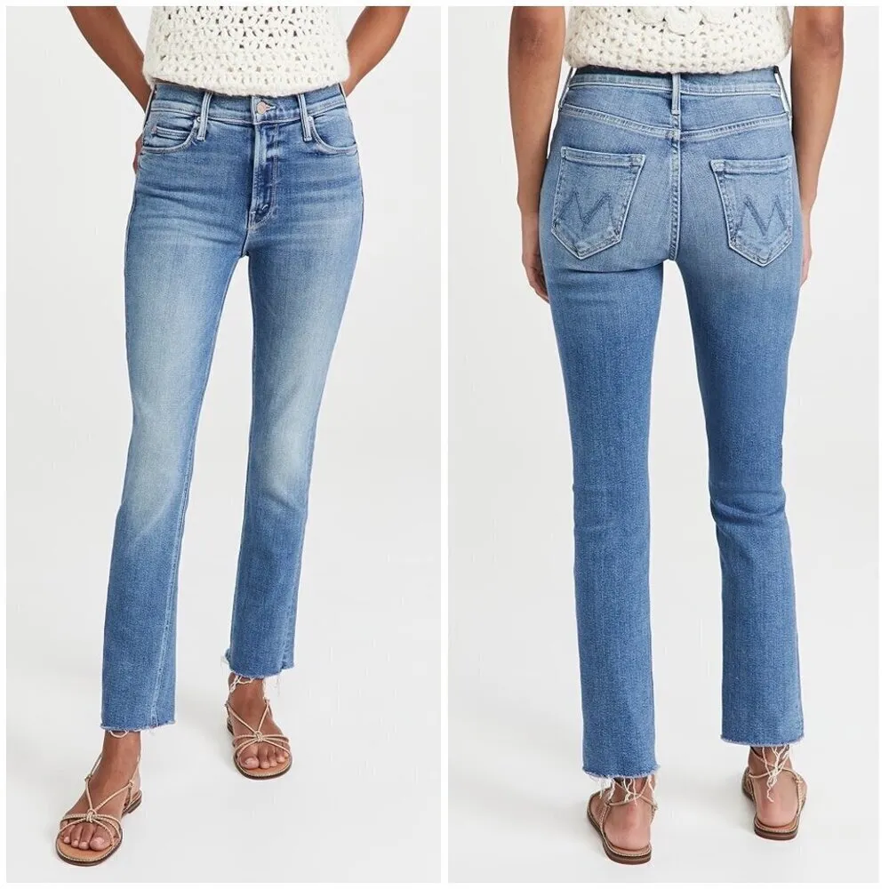 💕MOTHER💕 Mid Rise Dazzler Ankle Fray Jeans - Image 4