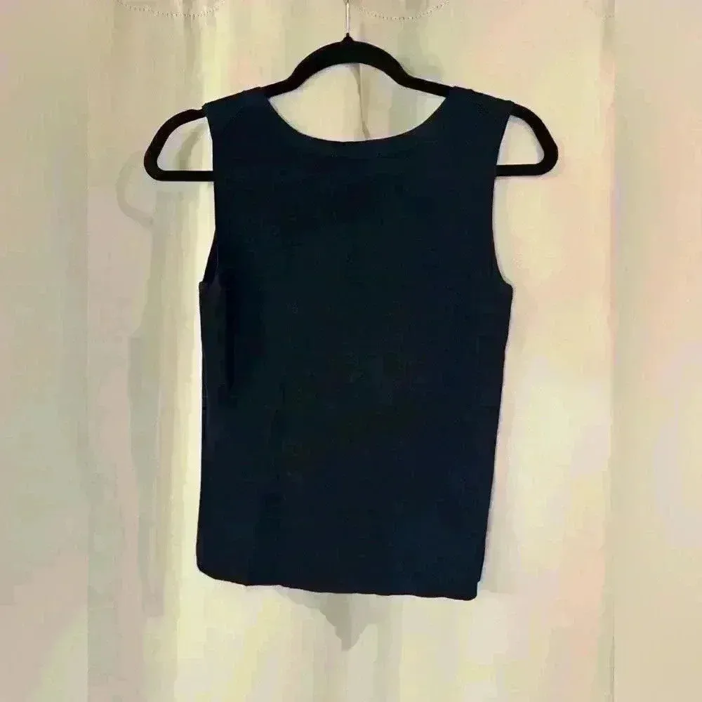 Women’s Navy Blue Talbots Blouse - Image 2