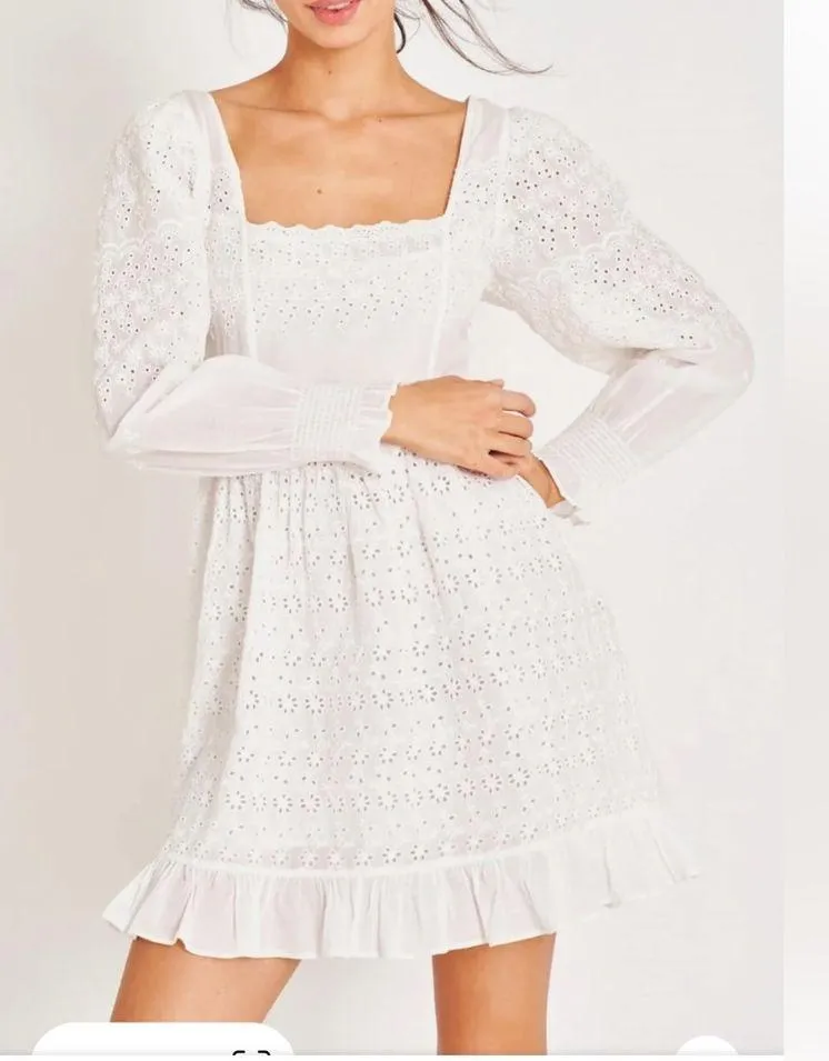 NEW LOVESHACKFANCY preslina dress in true white - Image 4