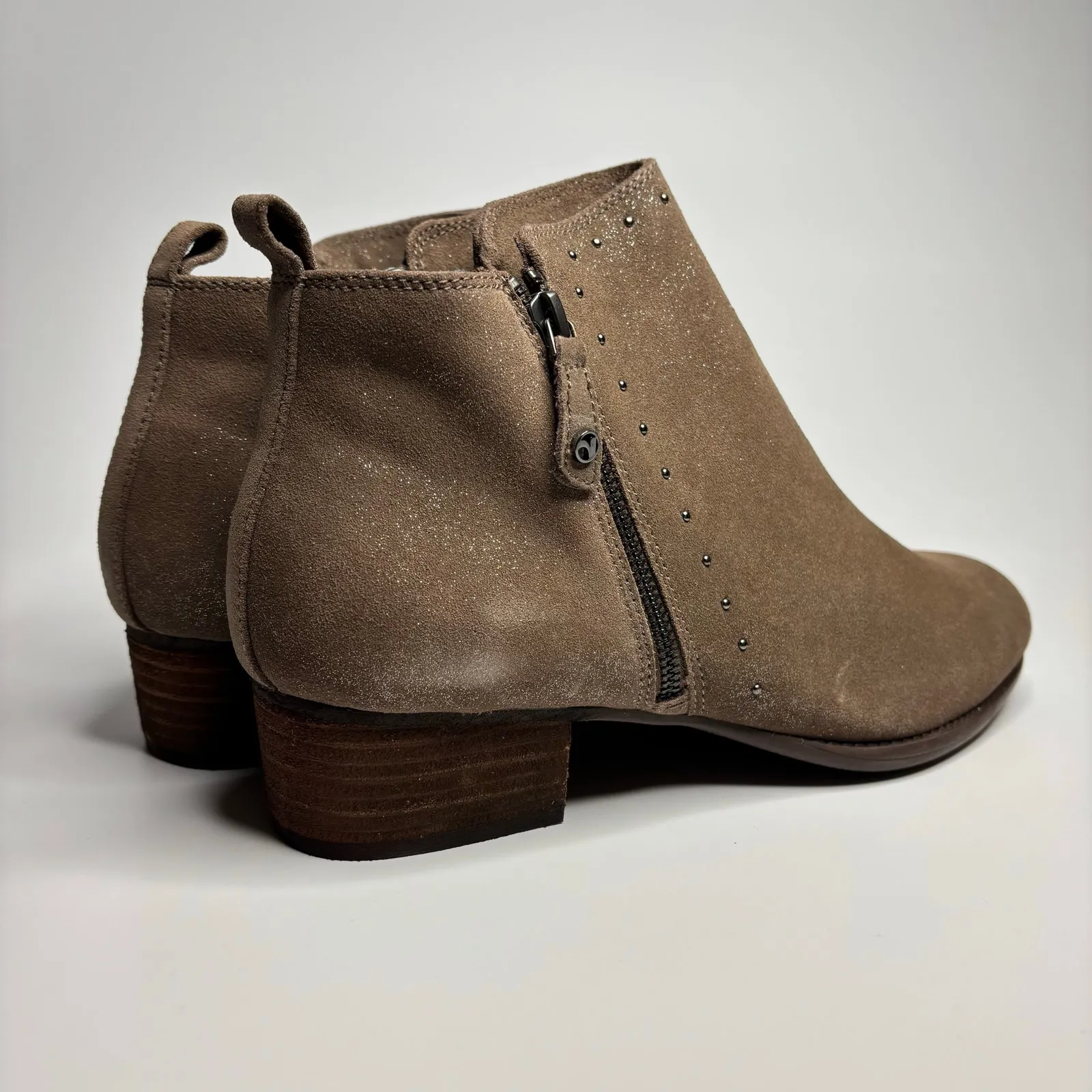 Revere Kyoto Leather Booties in Rusty Metallic (Wide - Image 4