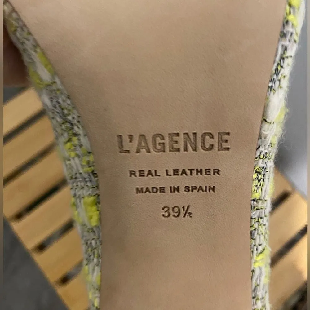 L’AGENCE Eloise Pump in Yellow Tweed - Image 5