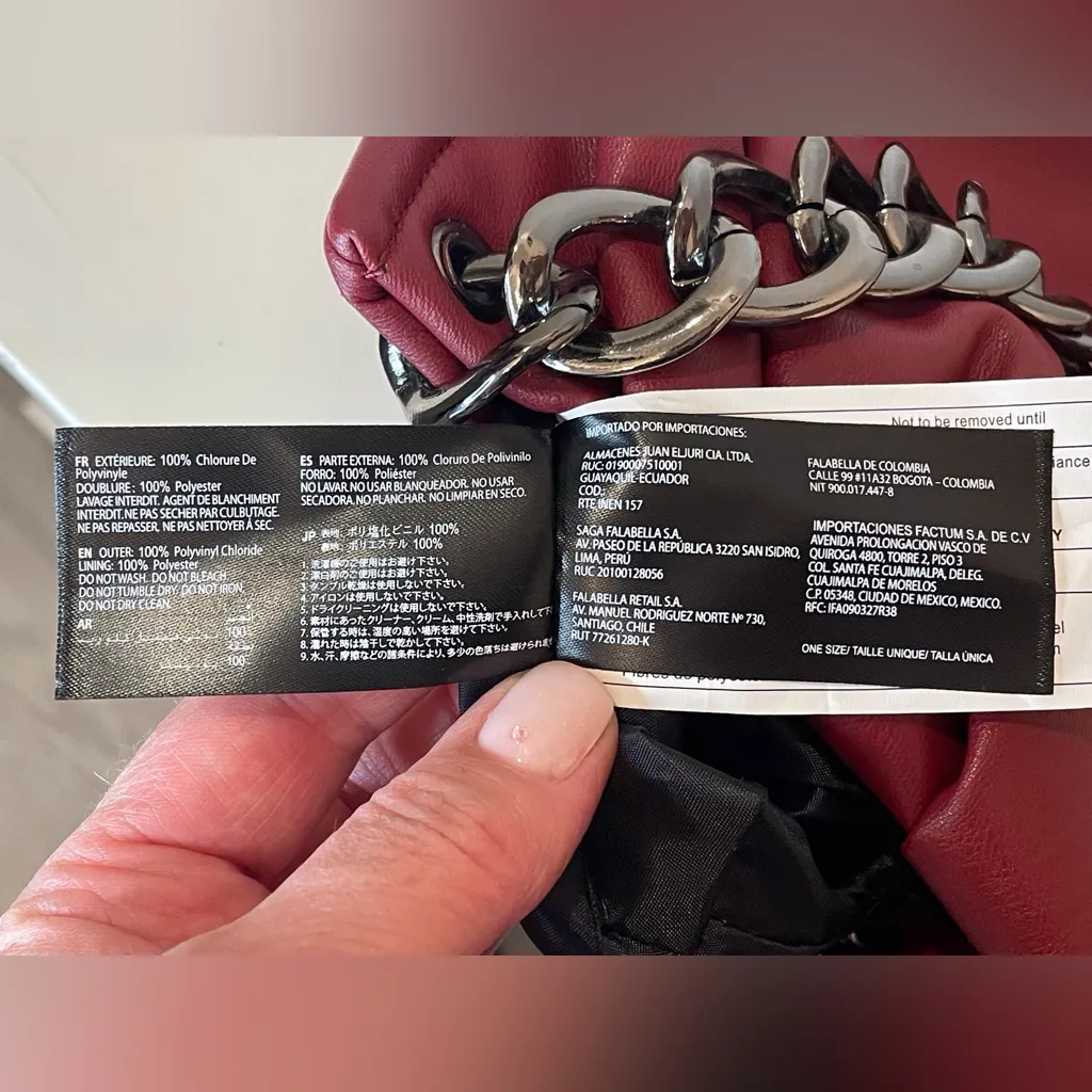 Kendall and Kylie Women’s Elegant Burgundy‎ Shoulder Bag - Image 7