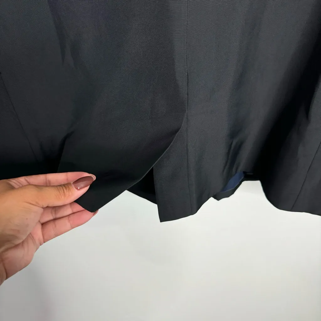 NEW J.‎ Crew Tuxedo Blazer In Drapey Viscose In Black SP24 Style BX801 Size 22 - Image 4