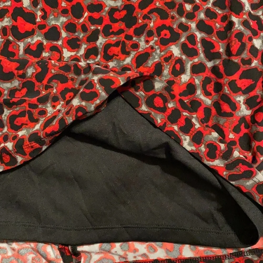 Nine West fire red combo sleeveless ruched front dress lined size 10 new - Image 8